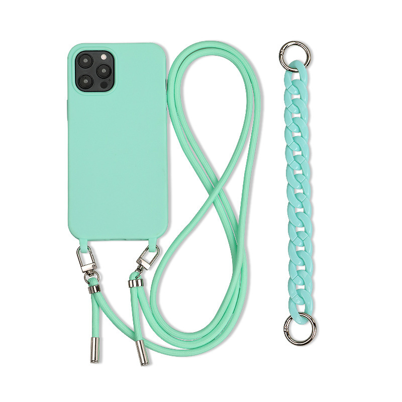 Skin-like Texture Crossbody Phone Case for iPhone, Shockproof